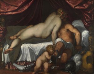 Mars und Venus, ca. 1590 von Jacopo Palma il Giovane the Younger