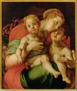 Madonna, Jesuskind und junger Heiliger Johannes der Täufer von Jacopo Pontormo