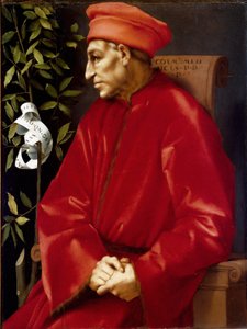 Porträt von Cosimo de Medici, genannt Cosimo der Alte (1389-1464) von Jacopo Pontormo