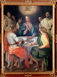 Das Abendmahl in Emmaus von Jacopo Pontormo