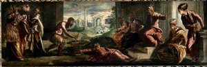 Caius Mucius Scaevola vor Porsenna (Detail) von Jacopo Robusti Tintoretto