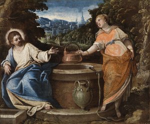 Christus und die Frau von Samaria, ca. 1550-75