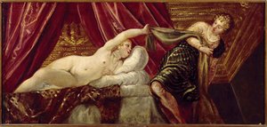 Joseph und die Frau von Potiphar von Jacopo Robusti Tintoretto