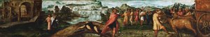 König David bringt die Bundeslade nach Jerusalem von Jacopo Robusti Tintoretto