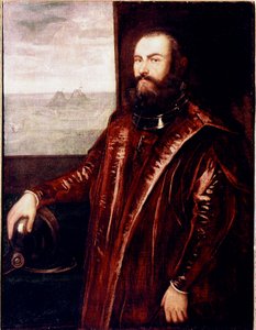 Porträt eines venezianischen Admirals von Jacopo Robusti Tintoretto