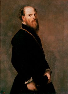 Porträt eines Gentlemans mit der Goldkette von Jacopo Robusti genannt Tintoretto von Jacopo Robusti Tintoretto