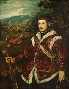 Porträt eines jungen Mannes als David, ca. 1555