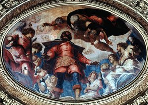 San Rocco in Herrlichkeit, 1564 von Jacopo Robusti Tintoretto