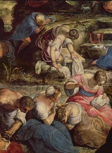 Das Sammeln von Manna (Detail)