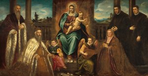 Doge Alvise Mocenigo und Familie vor der Madonna und dem Kind