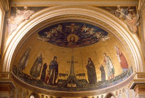 Innenansicht der Apsis der Basilika St. Johannes (San Giovanni in Laterano)