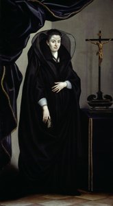 Porträt einer adligen Frau in Trauerkleidung von Jacopo da Empoli