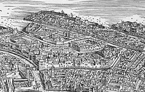 Grande Pianta Prospettica - Venedig, um 1500 (Detail) von Jacopo de Barbari