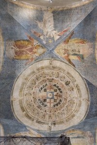 Gewölbe mit dem kreisförmigen Bild von Florenz als das neue himmlische Jerusalem