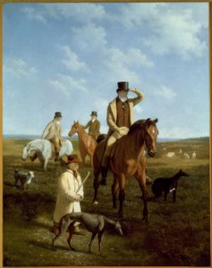 Bildnis Lord Rivers und seiner Freunde von Jacques-Laurent Agasse