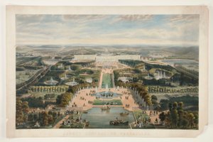 Allgemeiner Blick auf Versailles von Jacques Alphonse Testard