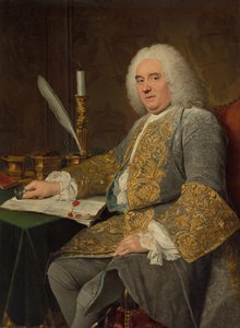 Porträt von Jean-Gabriel du Theil bei der Unterzeichnung des Vertrags von Wien von Jacques André Joseph Aved
