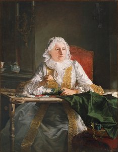 Porträt von Madame Crozat von Jacques Andre Joseph Camelot Aved
