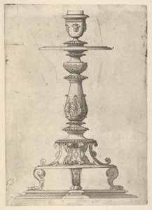 Entwurf für einen Kerzenhalter, 1548-49 von Jacques Androuet Du Cerceau