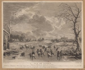 Winteransicht von Leiden von Jacques Bacheley