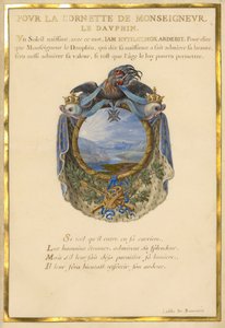 Wappen mit Landschaft