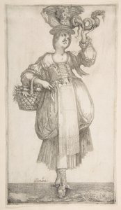 Hortulana, aus der Serie Hortulanae, 1611 von Jacques Bellange