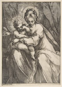 Madonna mit einer Rose