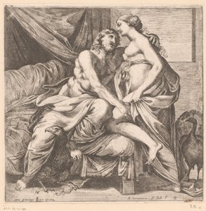 Jupiter und Juno Mythologische Szenen nach Fresken im Palazzo Farnese in Rom von Jacques Belly