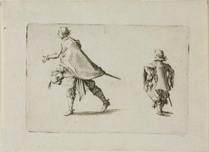 Ein Gentleman und sein Page, aus Die Launen von Jacques Callot