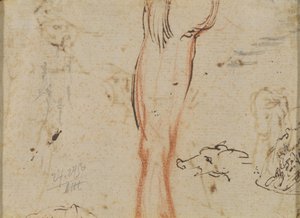 Ein Bein und ein Schweinskopf von Jacques Callot
