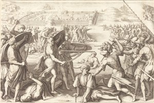 Angriff auf die äußeren Festungen von Bone von Jacques Callot
