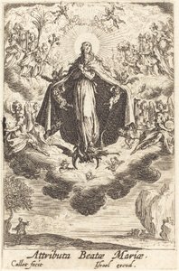 Attribute der Jungfrau, um oder nach 1630 von Jacques Callot