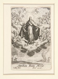 Attribute der Jungfrau, Nr. 14 aus Das Leben der Jungfrau von Jacques Callot