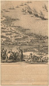 Ausschnitt aus "Belagerung der Zitadelle von St. Martin auf der Île de Ré" von Jacques Callot