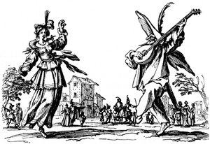 Balli di Sfessania - aus Radierungen von Jacomo Callot von Jacques Callot