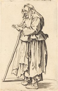 Bettlerin erhält Almosen, ca. 1622