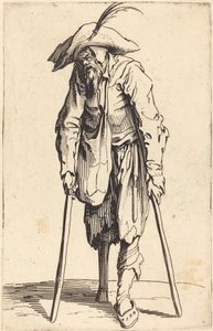 Bettler mit Holzbein von Jacques Callot