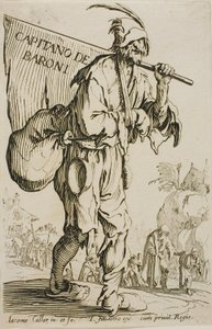 Hauptmann der Barone, Frontispiz zu Die Bettler von Jacques Callot