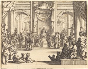Christus im Gespräch mit den Ärzten von Jacques Callot