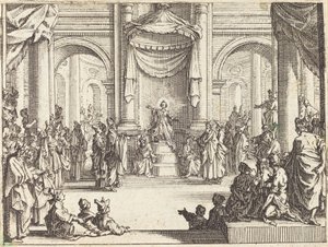 Christus im Streit mit den Doktoren, 1635 von Jacques Callot
