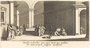Christus wäscht den Aposteln die Füße von Jacques Callot