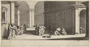Christus wäscht den Aposteln die Füße von Jacques Callot