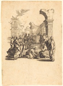 Christus wäscht die Füße der Apostel von Jacques Callot