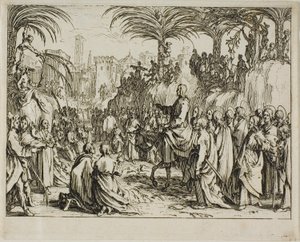 Einzug Christi in Jerusalem, aus dem Neuen Testament von Jacques Callot