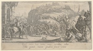 Christus schleppt das Kreuz von Jacques Callot