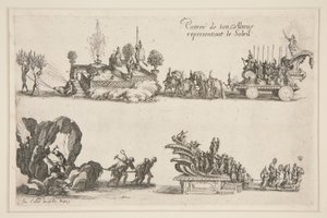 Kampf an der Barriere, Eintritt seiner Hoheit (Karl IV) repräsentiert die Sonne