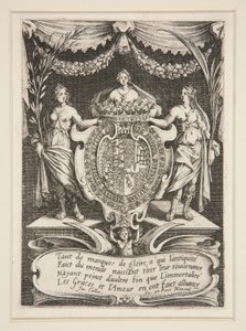 Kampf an der Barriere, Frontispiz, Die Waffen von Lorraine-Chevreuse von Jacques Callot