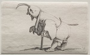 Krüppel mit Kapuze von Jacques Callot