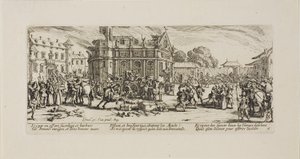 Zerstörung eines Klosters, Platte sechs aus Die Elendigkeiten des Krieges