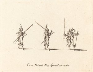 Übung mit dem Musket von Jacques Callot